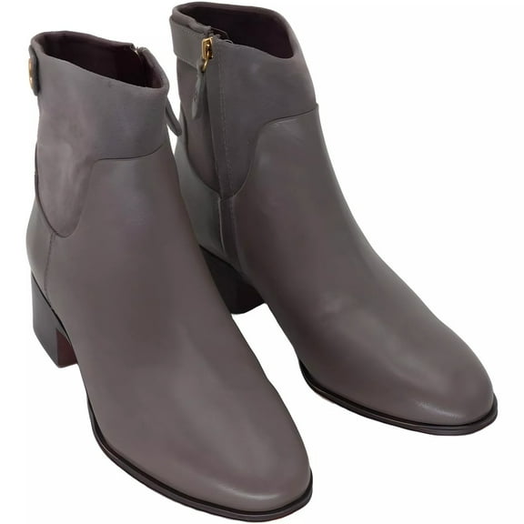 Franco Sarto Womens Jessica Low Heel Ankle Boot Shadow Grey 11M