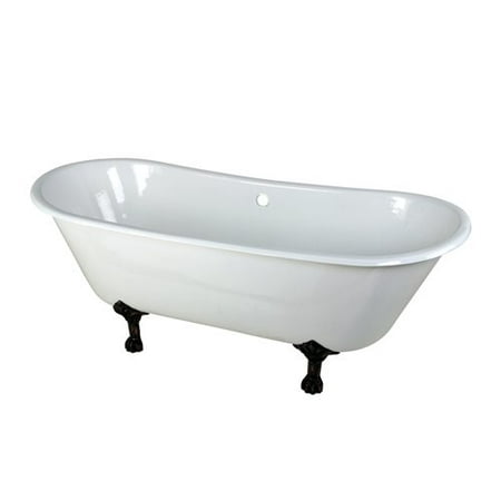 UPC 663370286674 product image for Kingston Brass VCTND6728NH5 67 inches Cast Iron Double Slipper Clawfoot Bathtub  | upcitemdb.com