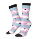 thumbnail image 1 of Balery Flamingo1 Calcetas Largas con Estampado para Hombre y Mujer – Suaves y Transpirables, Talla Única (US 5-11), 1 of 6