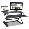 Victor Technology VCTDCX710 High Rise Height Adjustable Standing Desk, Black & Gray