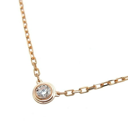 Pre-Owned Cartier 0.09ct Diamond D'Amour Small Ladies Necklace CRB7215700 750 Pink Gold (Good)
