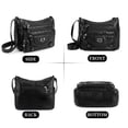 thumbnail image 2 of BadPiggies Women's Soft PU Leather Shoulder Bag Ladies Crossbody Purse and Handbags Lightweight Pocketbooks - Black, 2 of 9