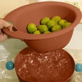 thumbnail image 4 of XWSHYW Aparatos de Utensilios de Cocina. Colador de Cocina Doble de Plástico Extraíble, Juego de Colador, Juego de Cuencos Apilables, Colador de Cuenco de Lavado de Plástico para Remojar, Lavar y Esc, 4 of 6