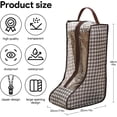 thumbnail image 2 of Jimin 2pcs Boot Bag Shoe Bag Boot Storage Riding Boot Bag Shoe Bag Travel Portable Boot Bag Dustproof Suitable for Home and Travel with Carry Handles at the Top, Bronze, Shoe Storage Bag, 2 of 6