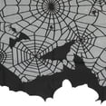 thumbnail image 5 of Northlight Spider Webs and Bats Halloween Valance Decoration - 5.25', 5 of 6