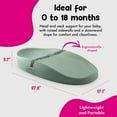 thumbnail image 3 of Bumbo Diaper Changing Pad, Contoured Baby Changing Mat, 2 Pack, Hemlock, 3 of 7