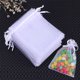 thumbnail image 5 of Bolsas De Regalo De Organza Blanca, Bolsas De 10X15Cm, Bolsas Con Cordón, Bolsa De Organza De Boda Para Fiesta De Joyería De Boda 100 Uds. Monstrate HA039084-00, 5 of 6