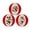 Red, variant on YujiCraft Plush Soccer Bean Bags Set of 3 - Soft Throw Pillows for Home Decor & Play, Red