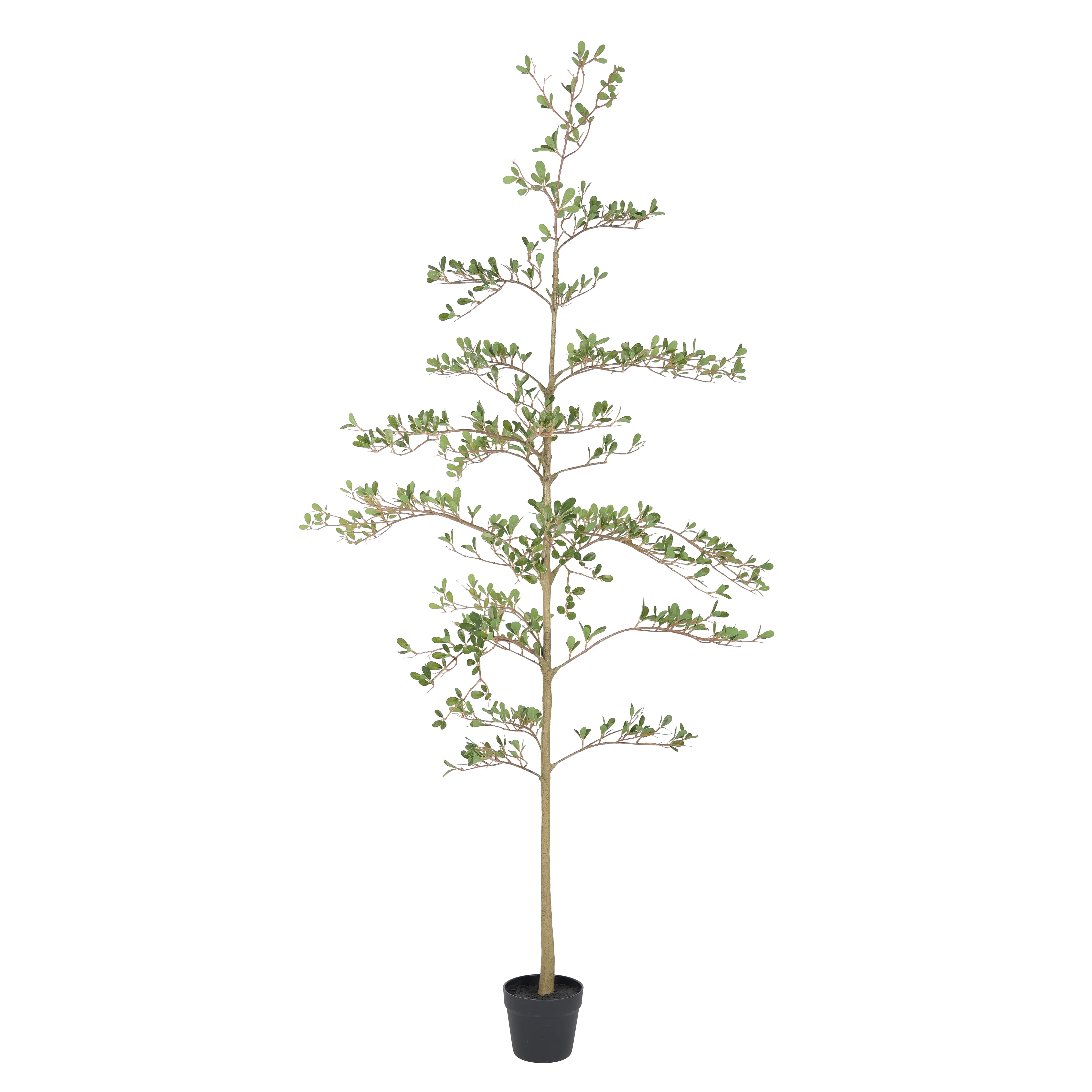 6FT Artificial Olive Tree with Black Plastic Pot,Realistic Tall Fake Plant for Indoor Home Living Room Decor