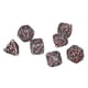 thumbnail image 5 of Juego de dados poliédricos de Metal con patrón de manchas de sangre y Calavera, accesorios de juego de mesa para fiesta de Halloween, plata antigua, 7 Uds., 5 of 9