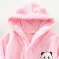 thumbnail image 6 of zuwimk Girls Fleece Hooded Robes, Warm Printed Bath Robe for Kids Soft Fuzzy Bathrobe for Gifts(Light Pink,11-12 Years), 6 of 6