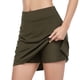 thumbnail image 1 of Falda pantalón de tenis de alto rendimiento para mujer: falda ligera para correr con forro interior, cintura elástica para tenis/entrenamiento/deportes al aire libre, tejido de poliéster de secado, 1 of 5