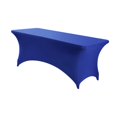 thumbnail image 3 of jifeng Table Cloth Stretch for Folding Table Tablecloth for Events Birthday Outdoor Blue, 3 of 9