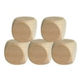 thumbnail image 2 of Walbest 5Pcs 2/3/4/5/6/7CM Wooden Dice Rounded Corner Six-Sided Giant Dice DIY Hand Painted Gaming Dice Heavy Duty Block Cube Game Night Props, 2 of 8