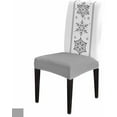 thumbnail image 4 of Chair Covers for Dining Room Set of 8,Christmas Snowflake Stretch Seat Protector Removable Washable Chairs Slipcovers for Kitchen Banquet Wedding Hotel,Classic Red Geometric Stripes, 4 of 6