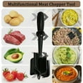 thumbnail image 2 of MaPinKa Dvanced Heat-resistant and Non Stick Mixing Grinder and Chopper - Suitable for Hamburger Meat,Ground Beef,Ground Turkey,etc.Nylon Ground Beef Chopper Tools and Meat Forks（Green）, 2 of 7