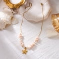 thumbnail image 5 of NICKSUN Boho Summer Beach Starfish Shell Chip Beaded Necklaces, Color Dopamine Irregular Crushed Stone Seashell Stackable Chokers, Ocean Resort Layered Statement Jewelry, 5 of 7