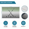 thumbnail image 6 of Sage Green Gray Ombre Placemats Set of 4, Black Hockey Sticks Minimalist Style Placemats for Dining Table, Place Mats for Kitchen Tabletop, Waterproof Wipeable Dining Table Mats Set, 6 of 9