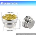 thumbnail image 2 of Bling Car Cigarette Lighter Plug Cover, Automotive Dustproof Plug, Crystal Car Interior Decoration Compatible with Most Vehicles - Gold, 2 of 5
