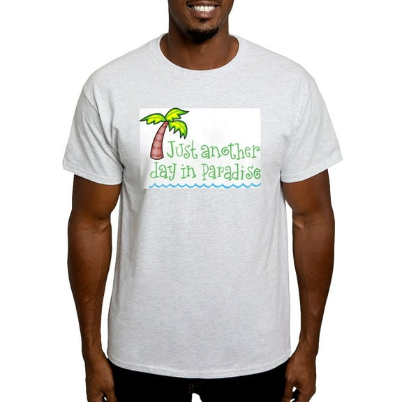 CafePress - Another Day In Paradise Light T Shirt - Men's Classic Graphic T-Shirt