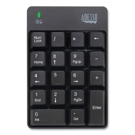 UPC: 0783750008761 | Adesso WKB6010UB Wireless 18-Key Numeric USB Keypad  Black -ADEWKB6010UB