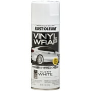 White, Rust-Oleum Automotive Vinyl Wrap Peelable Coating Gloss Spray Paint-352725, 11 oz, 6 Pack