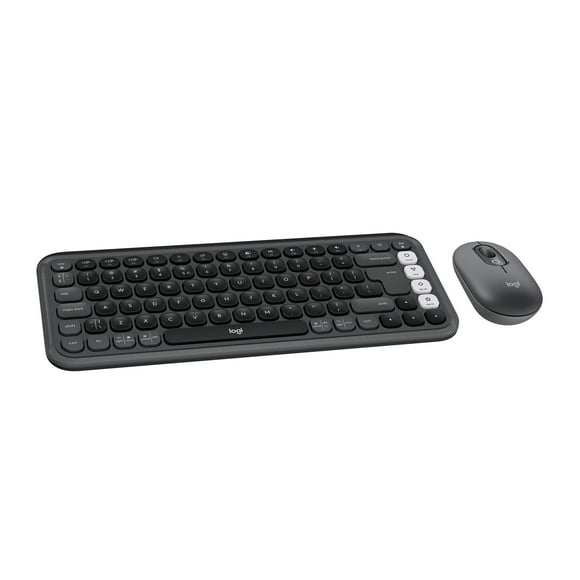Logitech POP ICON Combo, Bluetooth Keyboard and Mouse Combo, Comfortable Typing, programmable Keys and Buttons, Quiet clicks, Easy-Switch up to 3 Dev