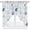 Blue, variant on Swag Curtains Valances for Windows, Khaki White Geometric Stripes Short Kitchen Window Curtains Over Sink, Minimalism Modern Art Cafe Curtains Panel Set Of 2,Rod Pocket, 36 Inches Length