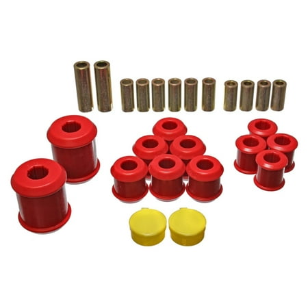 1995 Mitsubishi Eclipse Control Energy Suspension 95-99 Mitsubishi Eclipse FWD/AWD Red Rear Control Arm Bushing Set ()