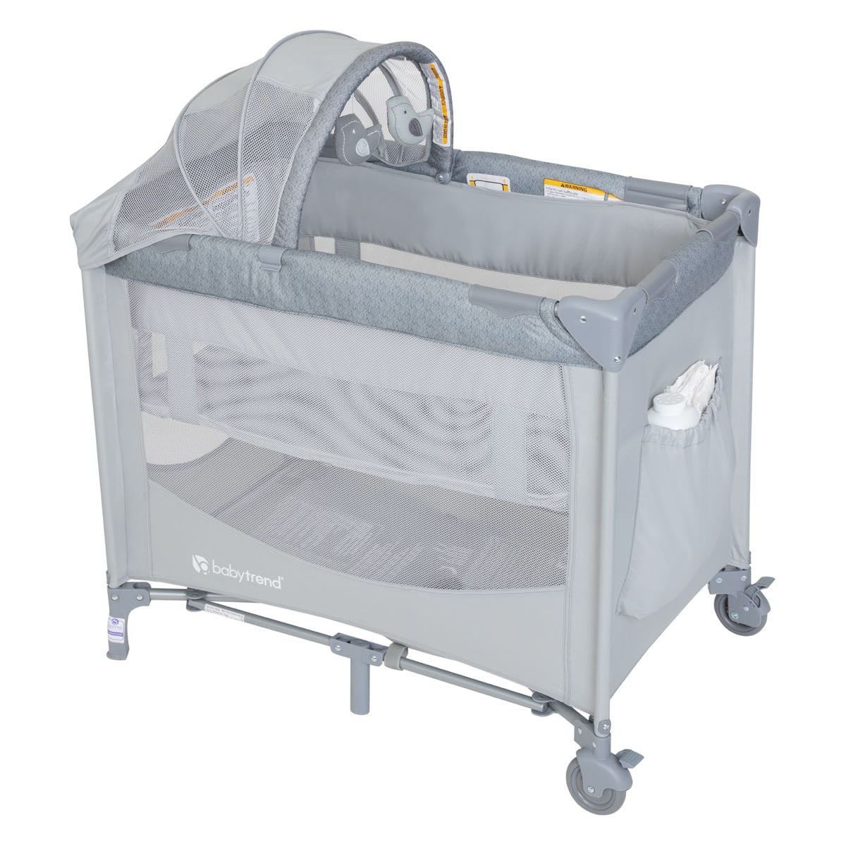 Baby Trend Mini Nursery Center™ Playard, Glenview, Gray