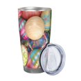 thumbnail image 2 of Cauagu Easter Eggs Pattern 20oz Tumbler,Stainless Steel Vacuum Insulated Tumbler with Lid Durable Insulated Coffee Mug Thermal Cup with Splash Proof Sliding Lid-Straw Two-piece Set, 2 of 8