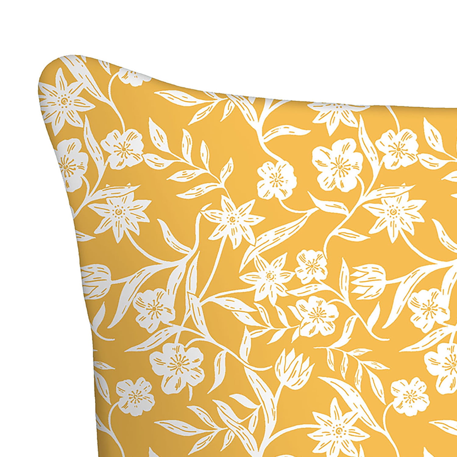 Mainstays 16" x 16" Reversible Garden Gnome Decorative Outdoor Throw Pillow, Yellow