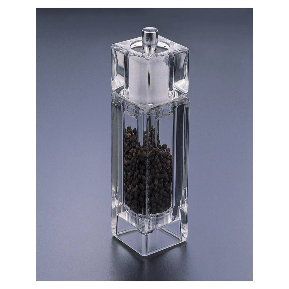 Acrylic Lucite Salt Shaker and Pepper Mill