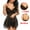 Black, variant on Nexjvus Womens Nightgowns Lace Dress Sleepshirts Backless Nightdress Black Size L