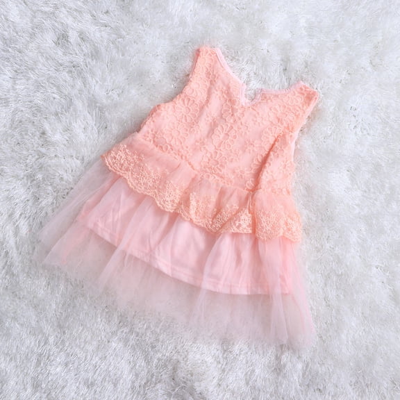 HAMPPLIES Princess Tulle Dress with Elegant Lace Detail for Girls' Parties and Special Occasions