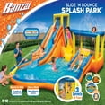 thumbnail image 2 of Banzai Inflatable Slide 'N Bounce Spash Park Water Park - 3 Levels of Fun!, 2 of 9