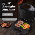 thumbnail image 4 of Máquina Para Hacer Carne Eléctrica, Máquina De Desayuno Multiusos Engrosado Revestimiento Antiadherente Enchufe Estadounidense 110 V Fácil De Limpiar Para Uso En, 4 of 7