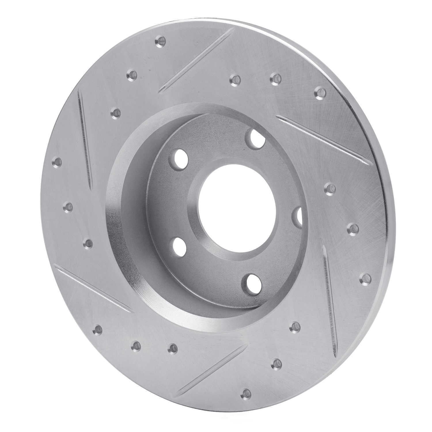Dynamic Friction Company 631-52003R DFC Brake Rotor - Drilled And Slotted - Silver