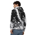 thumbnail image 4 of Kdxio Skeleton Wave Artwork Print Men Hoodies Casual Hoodies for Men with Zip Pockets Full Zip Long Sleeve Sweatshirt Sports Hooded Jacket-Medium, 4 of 5