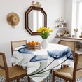 thumbnail image 3 of Blue Tulips Floral Table Cloth Waterproof Tablecloths, Spring Farmhouse Elegant Flowers Tablecloth Dining Table Cover for Kitchen Party Tabletop Outdoor, Square Tablecloth 54x54 Inch, 3 of 9