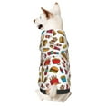 thumbnail image 1 of Fotbe Hot Dog Pizza Sudadera con Estampado para Perros Pequeños – Suéter con Capucha para Mascotas, Tela Suave de Forro Polar con Bolsillo-X-Small, 1 of 7