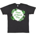 thumbnail image 3 of Inktastic Happy St. Patrick's Day Clovers T-Shirt, 3 of 5