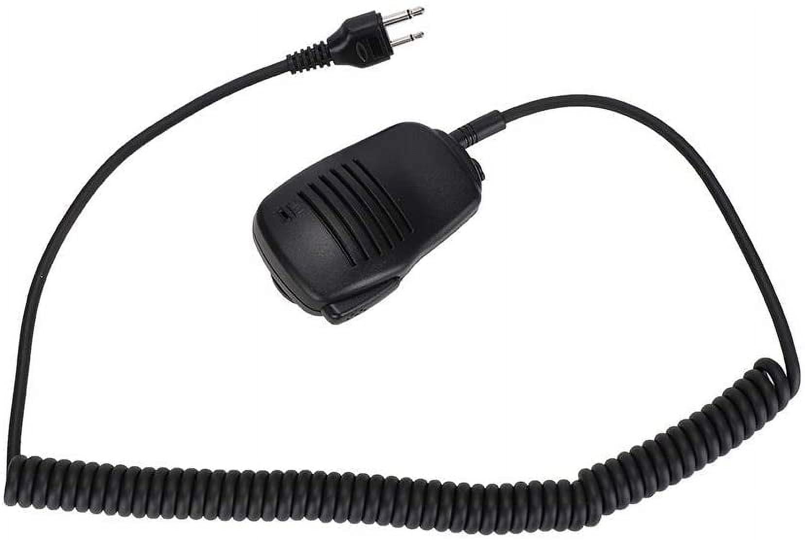 WYJ Speaker Mic Walkie Talkie Handheld Speaker Mic for ICOM for Cobra for Maxon for Midland for Vertex for Uniden etc, Shoulder Microphone with 360 Degree Rotatable Clip & 3.5mm EarpieceJack-0614