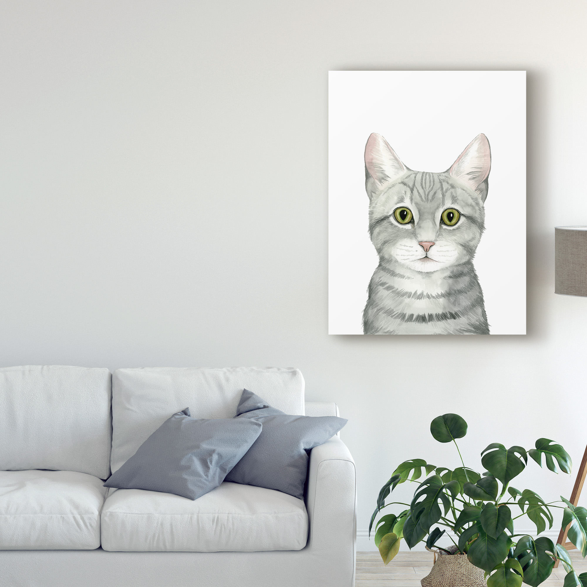 Trademark Fine Art 'Cat Portrait III' Canvas Art by Grace Popp
