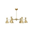 thumbnail image 3 of 6 Light Stilnovo Style Raw Brass chandelier light Fixture, 3 of 10