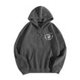 thumbnail image 4 of WEAIXIMIUNG Sweat à Capuche Rayé pour Femmes Grande Taille Manches Longues Imprimé Graphique avec Cordon de Serrage, 4 of 5