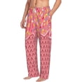 thumbnail image 2 of Balery Chocolate with Flowing Cream print Men's Pajama Pants,Ultra Lightweight Pjs,Lounge Pant-Medium, 2 of 9