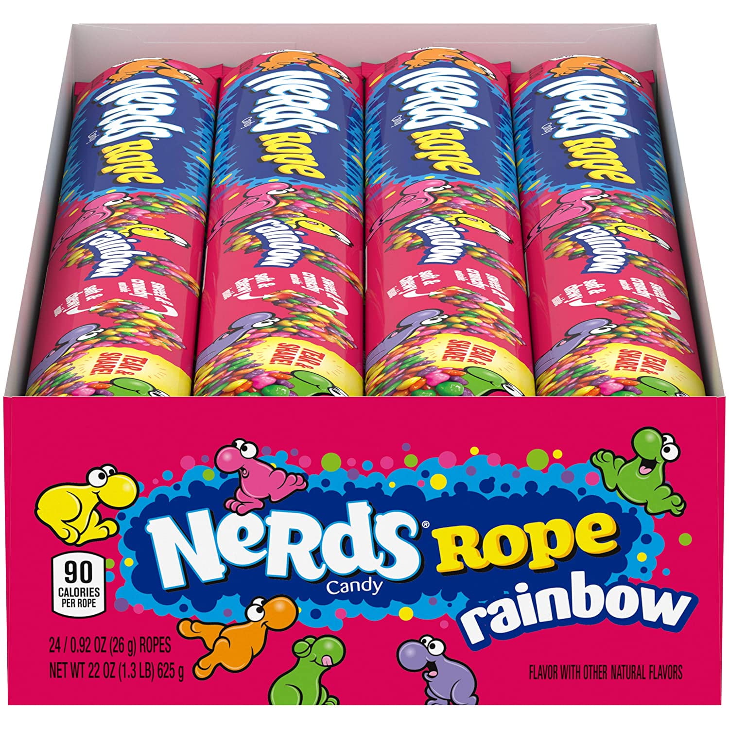Nerds Rope Rainbow Candy 0.92 Ounce Package 24 Count (Pack of 1