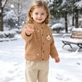 thumbnail image 6 of XUNKUSGA Toddler Fleece Jacket Baby Boys Girls Cute Animal Print Snap Button Stand Collar Winter Clothes for Baby Girl Lightweight Comfortable Fleece Winter Coat,5 Years, 6 of 8