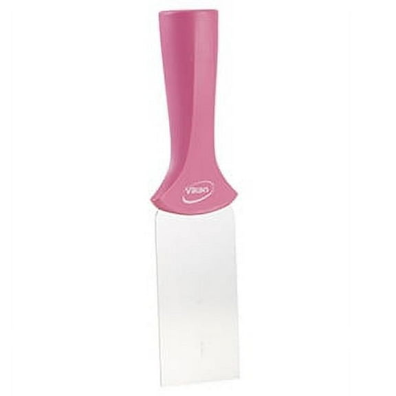 Vikan 2" Handle Mounted Stainless Steel Scraper - Pink (3 Units)